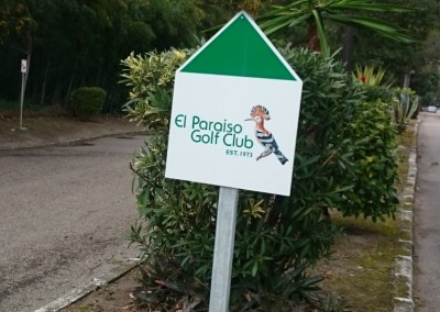 Señal golf