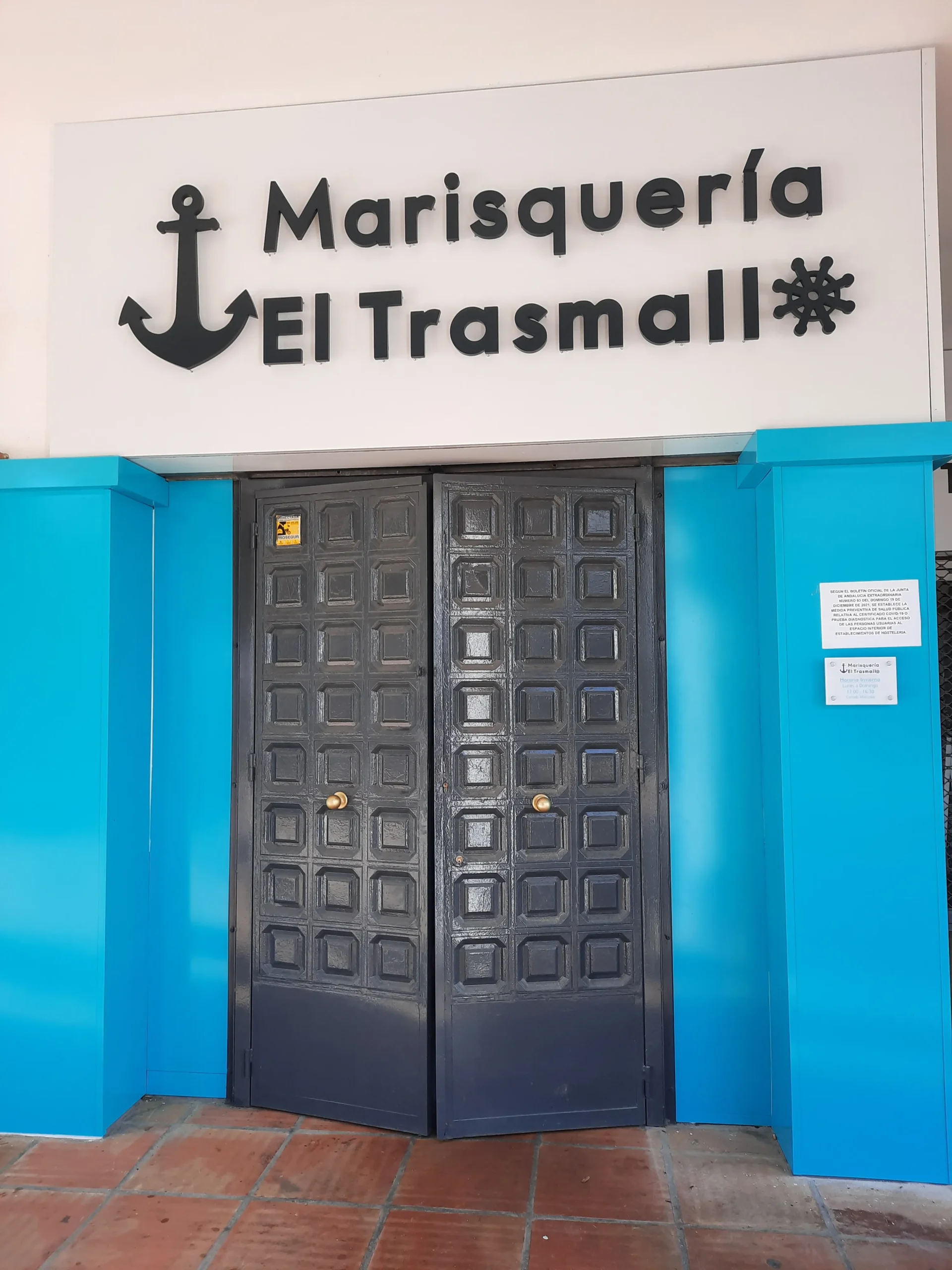 rotulacion Marisqueria El Trasmallo