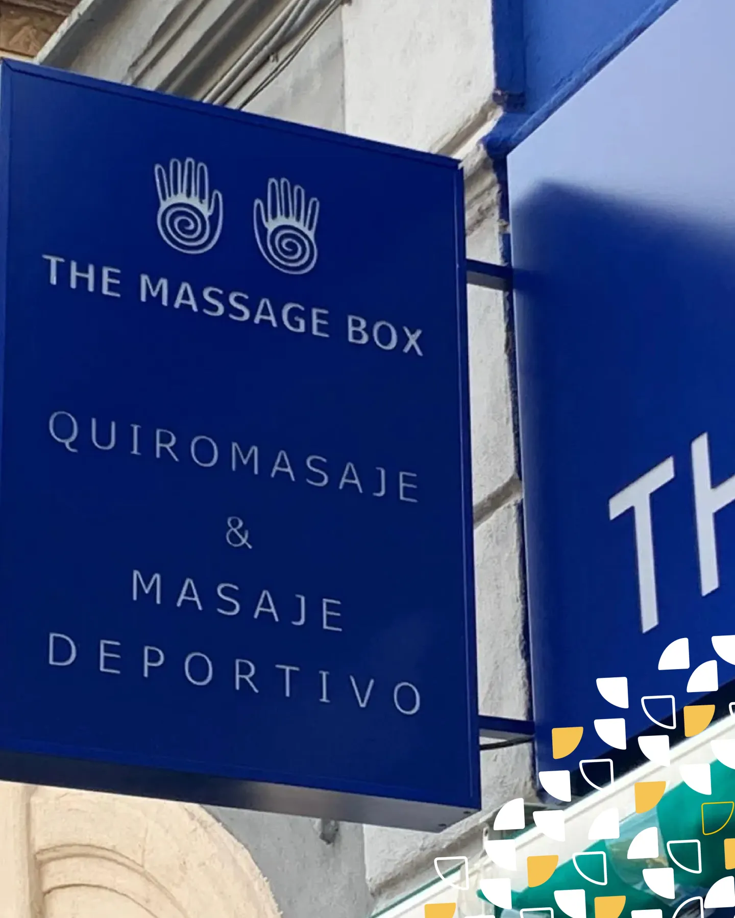 Rotulación exterior The Massage BOX Málaga - Indagrafic