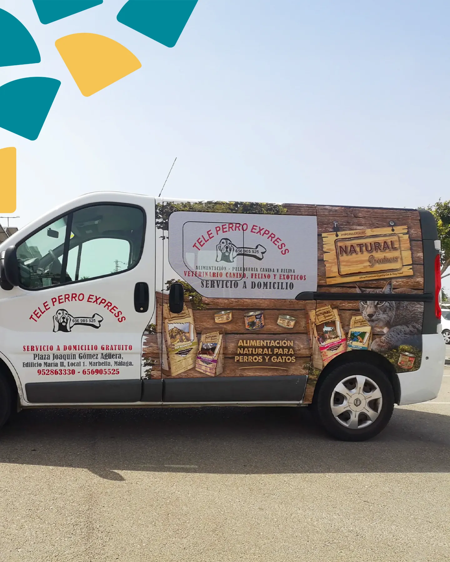 Rotulación vehículo Natural Gourmet Málaga - Indagrafic empresa rotulación