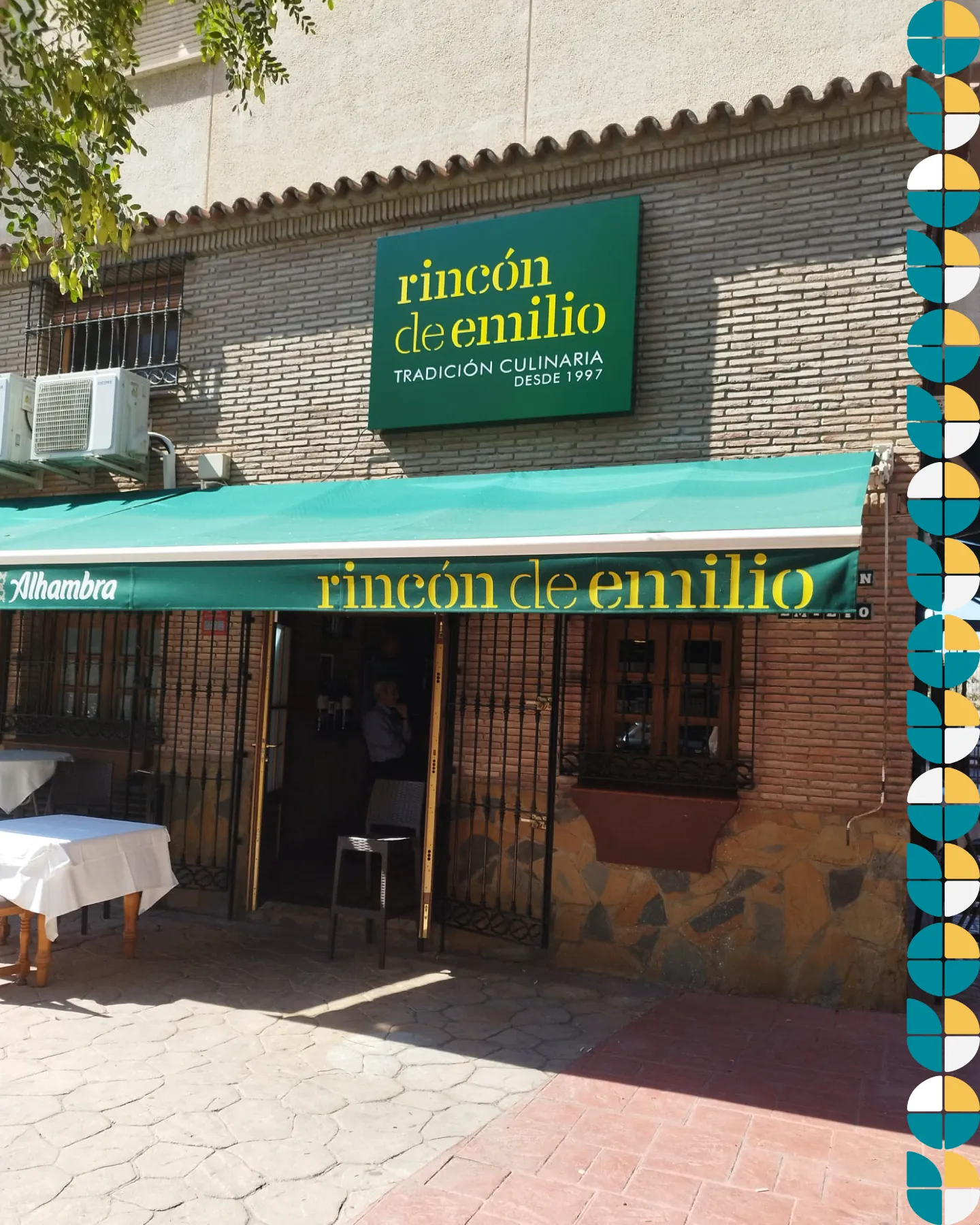 Rotulación identidad visual Rincón de Emilio restaurante - Indagrafic Málaga
