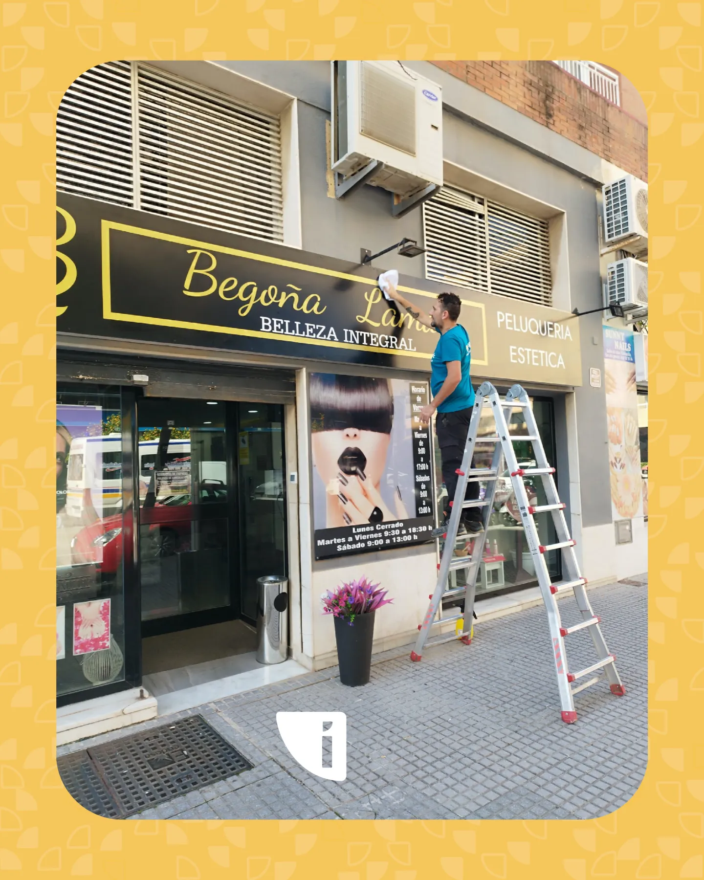Rótulo exterior Begoña Lamas Belleza Integral salón belleza Málaga - Indagrafic
