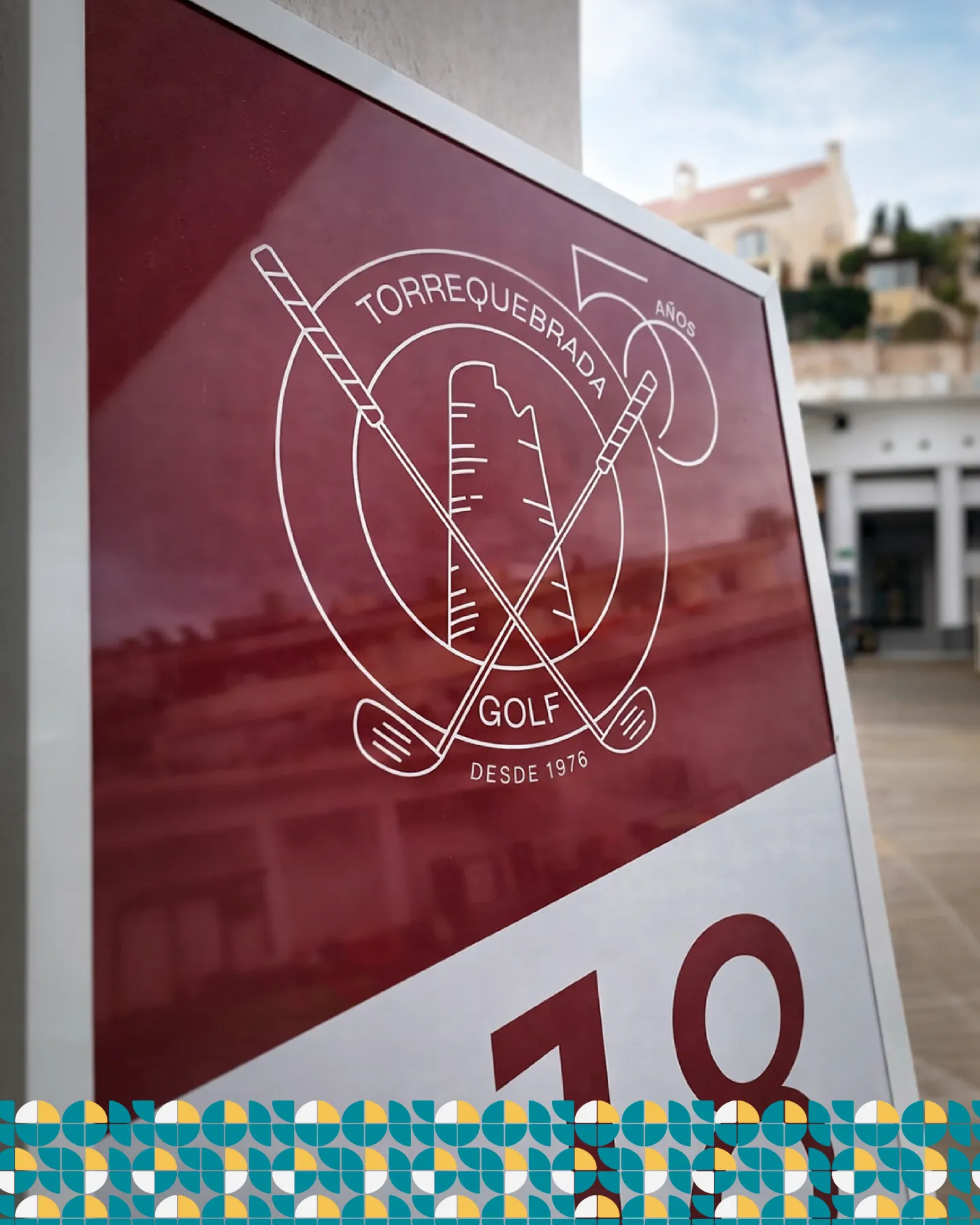 Torrequebrada Golf señalización aniversario - Indagrafic Málaga