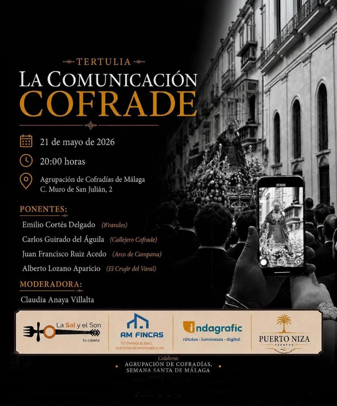 debate Semana Santa en Málaga Agrupación de Cofradías 21 mayo 2026